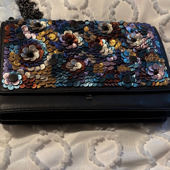 Coach Handbags - Coach Multicolor Sequin Floral Clutch